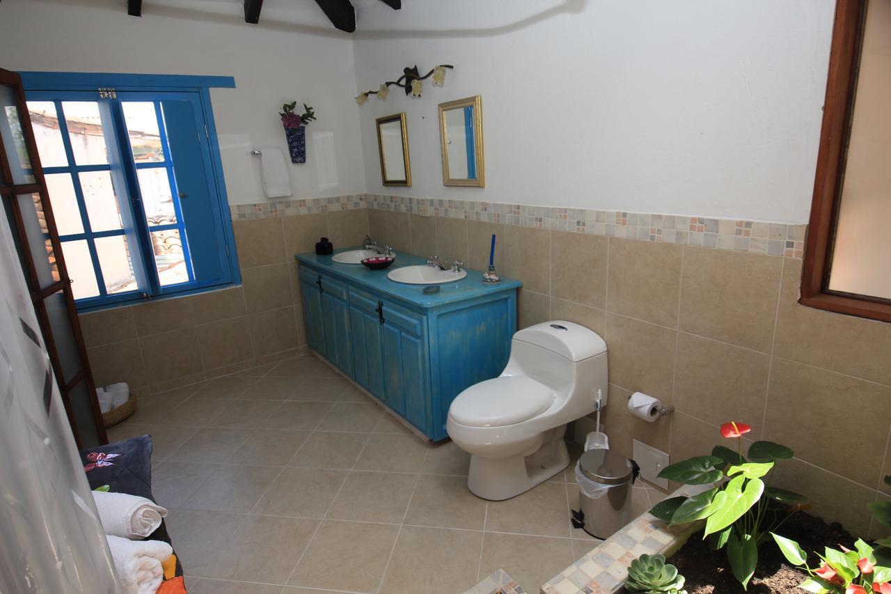ビージャ・デ・レイバ Casa Azul Leyvaヴィラ エクステリア 写真