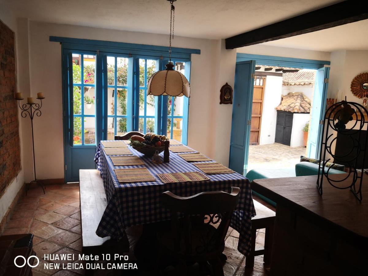 ビージャ・デ・レイバ Casa Azul Leyvaヴィラ エクステリア 写真