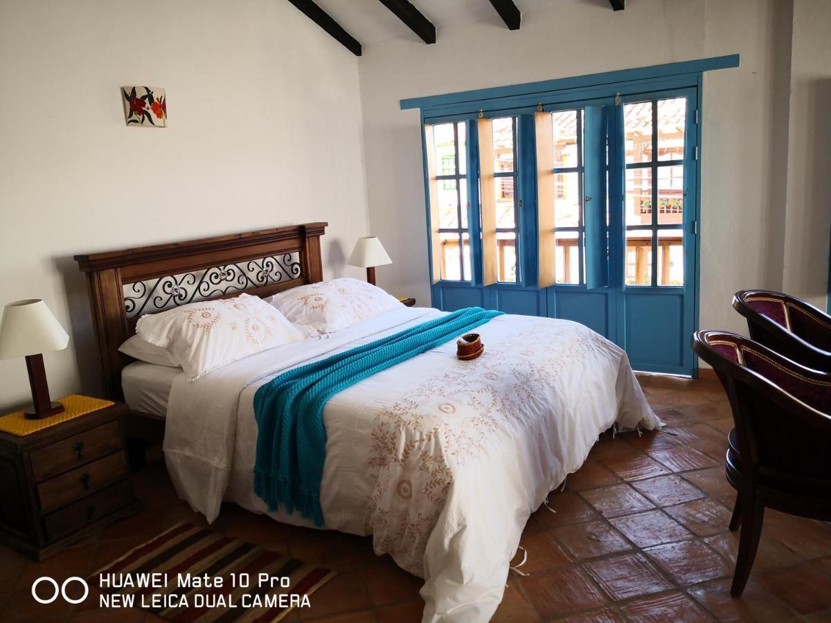ビージャ・デ・レイバ Casa Azul Leyvaヴィラ エクステリア 写真