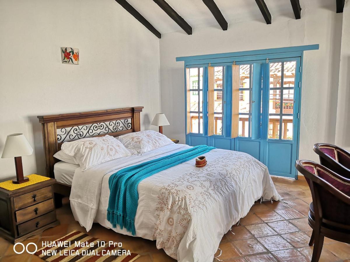 ビージャ・デ・レイバ Casa Azul Leyvaヴィラ エクステリア 写真